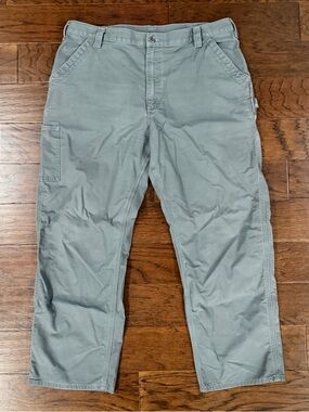 Carhartt Pants Mens 42x32 B151 Gray Loose Original Fit Workwear Utility